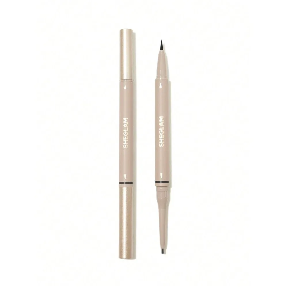 SHEGLAM 2 in 1 Brow On Demand Waterproof Eyebrow Pencil -Auburn